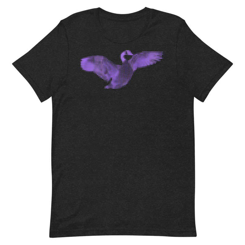 GOOSEMAN - Purple Halftone Flying Goose